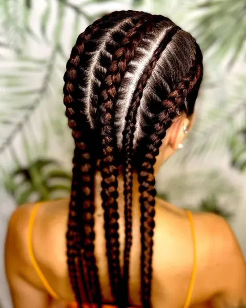 Trenzas pegadas